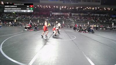 128 lbs Round Of 16 - James Carullo, Red Nose vs Vincent Kisselbach, Pohatcong