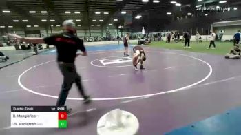 138 lbs Quarterfinal - Darius Mangiafico, Team Tugman vs Shaymus MacIntosh, MetroWest United