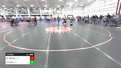 52 lbs 3rd Place - Willy Moreau, Doughboys WC vs Kayden Healy, New England Gold WC