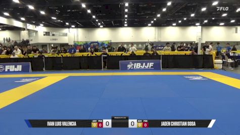 Jaden Christian Sosa vs Ivan Luis Valencia 2025 World IBJJF Jiu-Jitsu No-Gi Championship