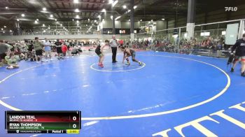 180 lbs Round 4 (6 Team) - Ryan Thompson, RALEIGH ARE WRESTLING vs Landon Teal, BELIEVE TO ACHIEVE