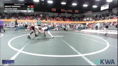 130 lbs Quarterfinal - Bentley Morrison, Elgin Wrestling vs Braxton Lewis, Noble Takedown Club