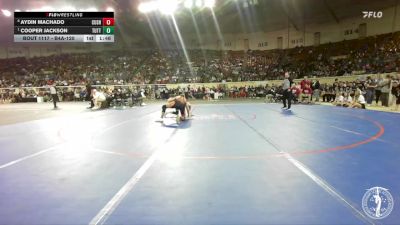 B4A-120 lbs Quarterfinal - Cooper Jackson, Tuttle vs Aydin Machado, Cushing