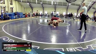 184 lbs Cons. Round 2 - Gaetano Savelli, Gannon University vs Clayton Downs, Salem University