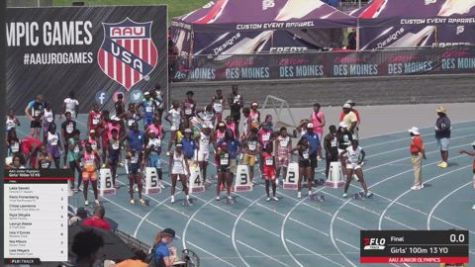 2026 AAU Junior Olympic Games - Youth Girls' 100m, Finals 1 - Age 13