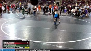 49 lbs Cons. Round 3 - Miles Szymanski, Grandview Wolves Wrestling Club vs Dante Romero, Duran Wrestling Club