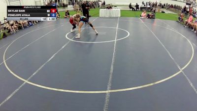 95 lbs Skylar Bain, Missouri vs Penelope Ayala, Wisconsin