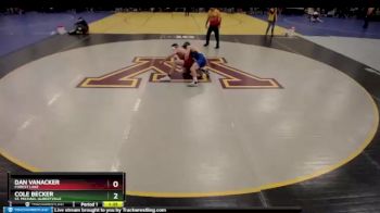 152 lbs Semifinal - Cole Becker, St. Michael-Albertville vs Dan Vanacker, Forest Lake