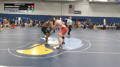 197 lbs Round Of 16 - Christian Curley, Bridgewater vs Wynton Bowers, Wesleyan