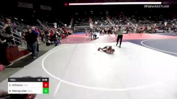 70 lbs Rr Rnd 4 - Cole Williams, Douglas WC vs Drexel Steingruber, Headwaters Wr Ac