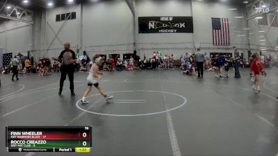 76 lbs Semis (4 Team) - Finn Wheeler, Mat Warriors Black vs Rocco Creazzo, Grit Mat Club