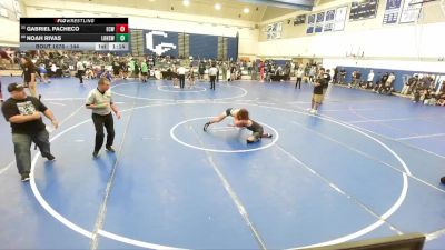144 lbs Champ. Round 3 - Noah Rivas, Los Osos High School Wrestling vs Gabriel Pacheco, El Centro Wolfpack