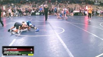 90 lbs Champ. Round 2 - Asher Procunier, Michigan West Wrestling Club vs William Szarek, NBWC