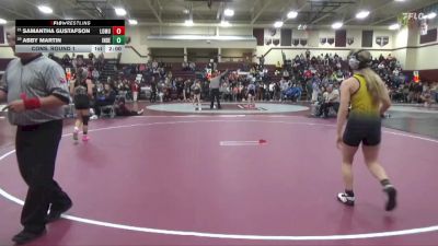 115 lbs Cons. Round 1 - Abby Martin, Independence vs Samantha Gustafson, Louisa-Muscatine
