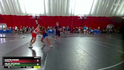 132 lbs Round 1 (6 Team) - Miles Wildman, Waska/BBE vs Austin Kisner, Olympia