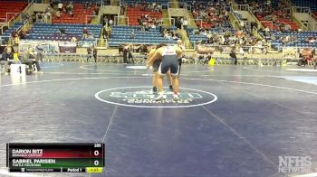 285 lbs Semifinal - Gabriel Parisien, Turtle Mountain vs Darion Bitz, Bismarck Century