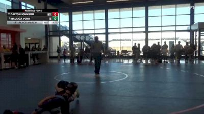 60 lbs 1st Place Match - Maddox Port, DC Elite vs Dalton Johnson, McDominate Training Center