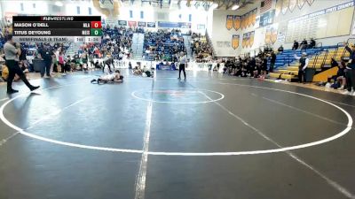 150 lbs Semifinals (8 Team) - Titus Deyoung, Merritt Island vs Mason O`Dell, Mater Lakes Academy