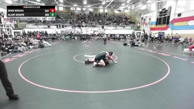 215 lbs Quarters & 1st Wb (16 Team) - Juan Rocha, Cheyenne East vs Alaki Shafe, Green River