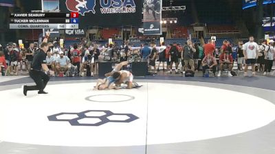 120 lbs Cons. Quarters - Xavier Seabury, New York vs Tucker McLennan, Minnesota