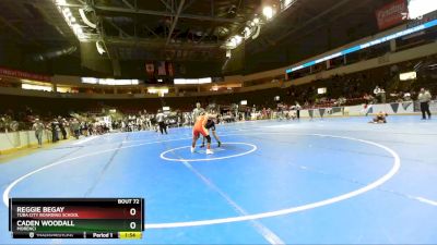 142 lbs Semifinal - Caden Woodall, Morenci vs Reggie Begay, Tuba City Boarding School