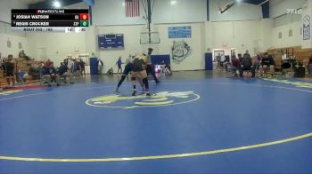 165 lbs 5th Place Match - Josiah Watson, Oak Grove HS vs Regis Crocker, St. Patrick`s High School