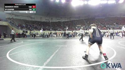 120 lbs 7th Place - Tuck Weisinger, Wyandotte Youth Wrestling vs Grayson Colescott, Madill Takedown