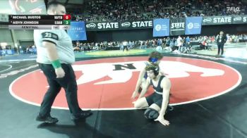 Boys 1A 126 lbs Semifinal - Aidyn Johnson, Elma vs Michael Bustos, Wapato