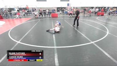 86 lbs Cons. Round 3 - Blaine Fletcher, Askren Wrestling Academy vs Carson Eilbes, Askren Wrestling Academy