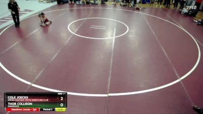 43 lbs Round 5 - Cole Joecks, NRHEG Panther Youth Wrestling Club vs Thor Collison, Minnesota