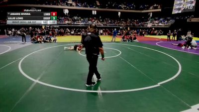 5A 107 lbs Champ. Round 1 - Amaris Rivera, Leander vs Lillie Long, Lubbock Cooper