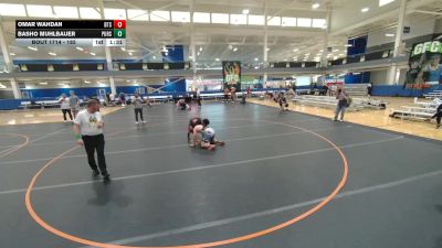 185 lbs 7th Place Match - Omar Wahdan, Unattached vs Basho Muhlbauer, Unattached