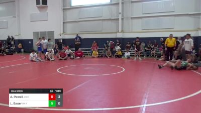 114 lbs Pools - Anniya Powell, Jacket W.C. vs Lucas Bauer, 84 Athletes (VA)