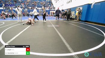 60 lbs Quarterfinal - Toby Jager, Carl Albert vs Atlas Hostetter, Southmoore SaberCats Wrestling