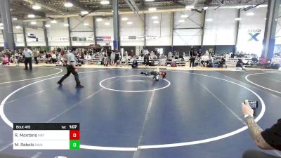 65 lbs Semifinal - Ritchy Montano, Mat Rats Rebooted vs Mason Rebolo, Savage House WC