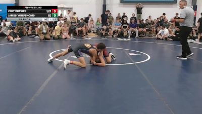103 lbs Rr Rnd 6 - Colt Brewer, Virginia Team Predator - BHS vs James Yonushonis, M2 Training Center - BHS
