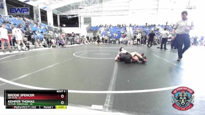 96 lbs Round 2 (4 Team) - Brodie Spencer, SEK Elite vs Kemper Thomas, Victory Wrestling