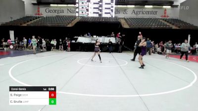 100-105 lbs Consolation - Sophia Paige, Georgia vs Cadence Grulla, Lumpkin County Wresting