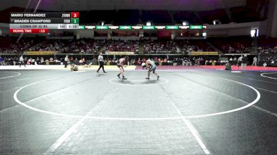 141 lbs Consi Of 32 #2 - Mario Fernandez, Jamestown vs Braden Crawford, Ferrum College (NCAA)
