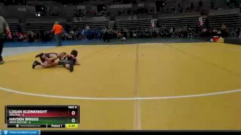 55 lbs Placement (4 Team) - Hayden Briggs, Worthington vs Logan Kleinknight, Waconia