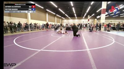 78 lbs Quarterfinal - Jayden Alcantara, Silverback Wrestling Fort Worth vs Peyton Marsh, Spartan Mat Club
