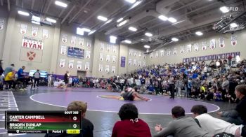 144 lbs Champ. Round 3 - Carter Campbell, Athens vs Braden Dunlap, St. Vincent St. Mary
