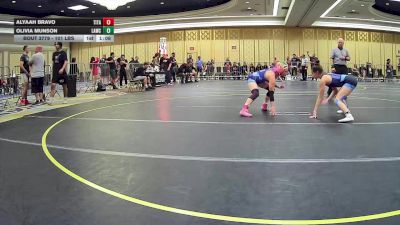 101 lbs Semifinal - Alyaah Bravo, Titan Mercury WC vs Olivia Munson, Lawc