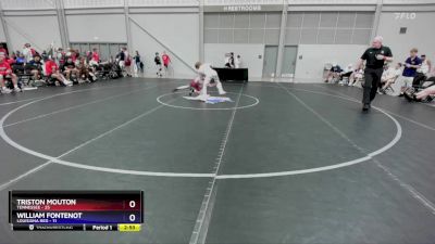 100 lbs Placement Matches (8 Team) - Triston Mouton, Tennessee vs William Fontenot, Louisiana Red