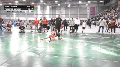 63 lbs Cons. Sub-semis - Cristian Navarro, Spring Hills Wrestling vs Mattix Borden, Rock Of Redmond Wrestling