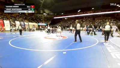157 Class 4 lbs Semifinal - Kayden Kinder, Rolla vs Grady Mortensen, Lee`s Summit West