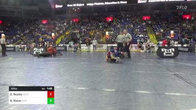 50 lbs Quarterfinal - Greyson Bosley, West York vs Brayton Niece, Port Allegany