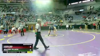 285 lbs Quarterfinal - Jason Orr, Muncie Central vs Brayden Jellison, Elkhart