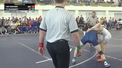 133 lbs 3rd Place Match - Ty Daugherty, John Carroll vs Art Martinez, Case Western Reserve