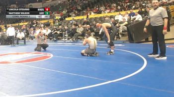 144 Class 4 lbs Cons. Round 2 - Lincoln Stearns, Waynesville vs Matthew Wilson, Lafayette (Wildwood)